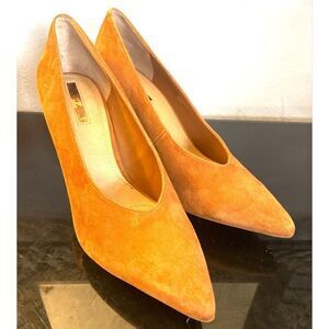 New Tahari Benedict Brown Suede Pointed Toe Pumps Women’s Shoes Size 8.5 M